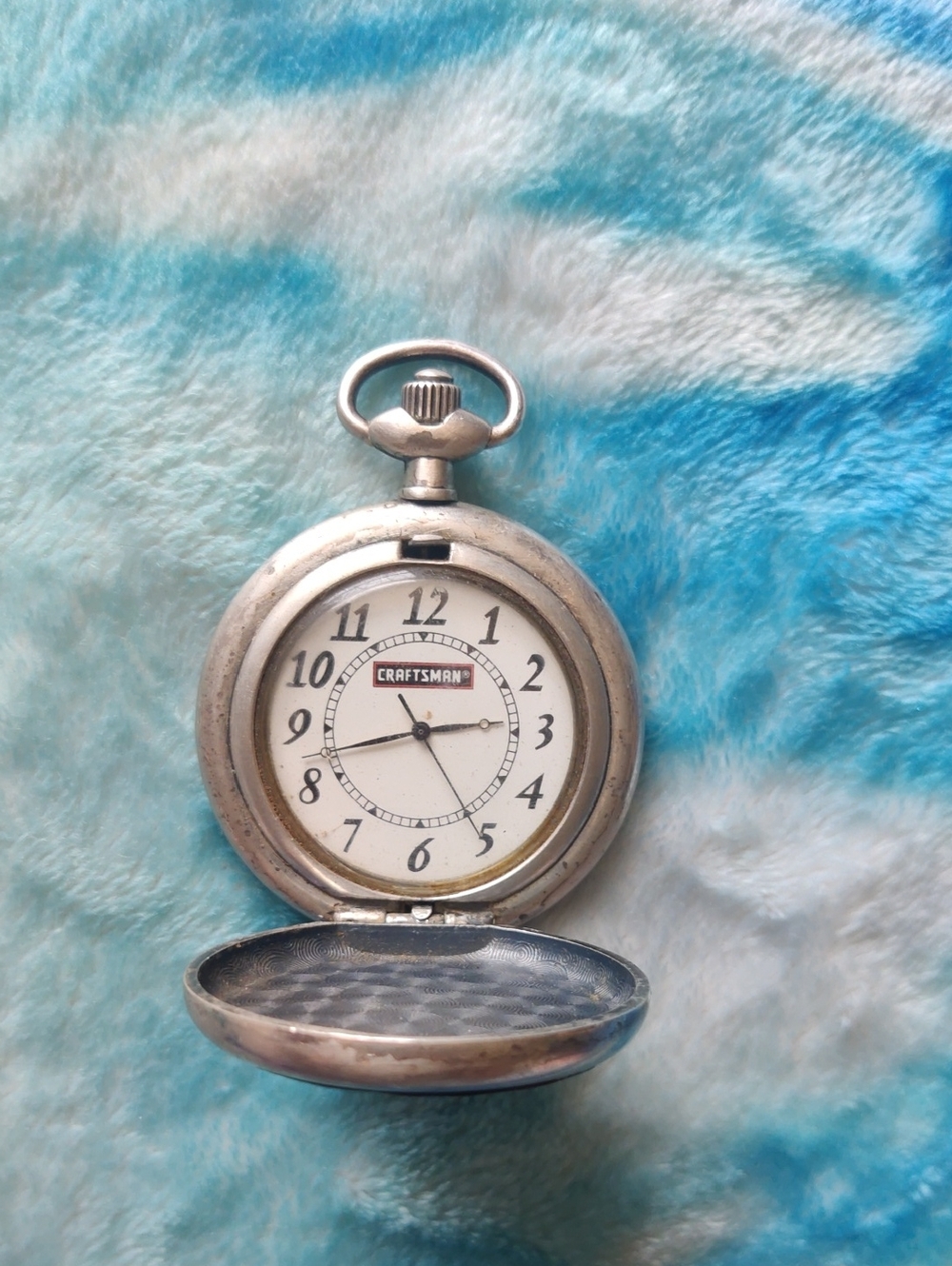 Craftsman Silver Pocket Watch - Classic White Dial